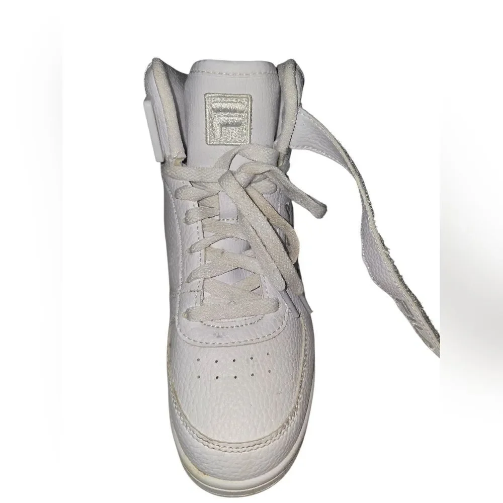 Women's White High-Top Sneakers